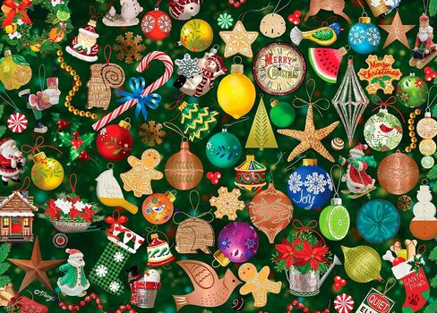 Ceaco - Tracy Flickinger - Christmas Ornament Collection - 1000 قطعة Jigsaw Puzzle in Saudi Arabia
