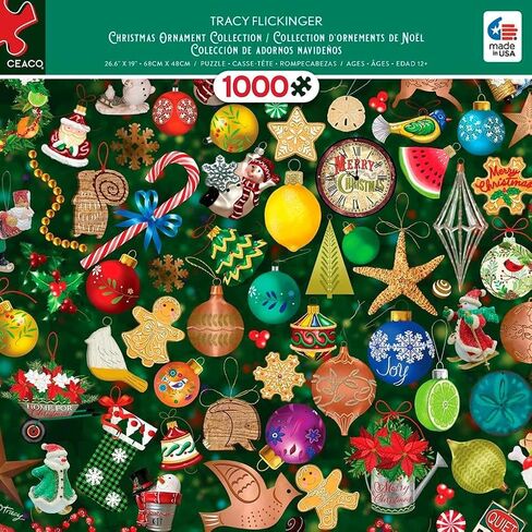 Ceaco - Tracy Flickinger - Christmas Ornament Collection - 1000 قطعة Jigsaw Puzzle in Saudi Arabia