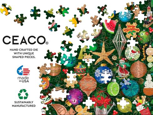 Ceaco - Tracy Flickinger - Christmas Ornament Collection - 1000 قطعة Jigsaw Puzzle in Saudi Arabia