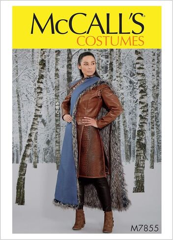 McCall's M7855a5 Women's Fantasy Jacket ، Cape ، و Cosplay Costume ، أحجام 6-14 نمط خياطة ، لا شيء in Saudi Arabia