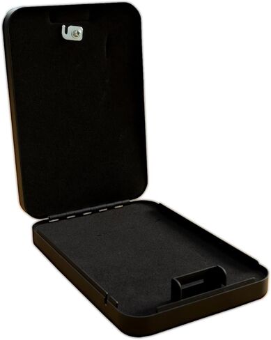Dveron XT-Standard (كبير) مسدس محمول آمن للمسدس ، صندوق قفل السلاح لغرفة نوم Cloakroom Nightstand و Car ، صندوق سوداء آمن ، بناء الصلب الكربوني in Saudi Arabia