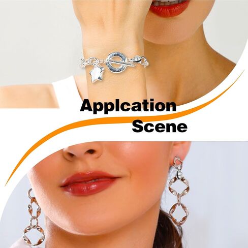 100pcs خرز العقص لصناعة المجوهرات ، أغطية تجعيد المجوهرات الفضية ، أغطية عقدة حبة الفولاذ المقاوم للصدأ تغطي طية على غطاء الخرز لقلائد DIY in Kuwait