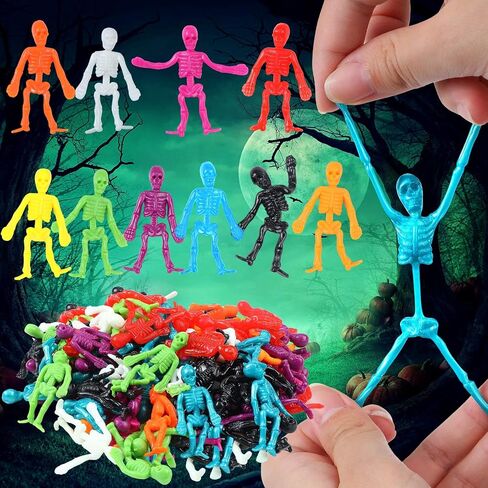 Libima 200 PCS Halloween Stepressy Skedon Toys متنوع جماجم لزجة لزجة ألعاب تخفيف الإجهاد في هالوين غودي. in Saudi Arabia
