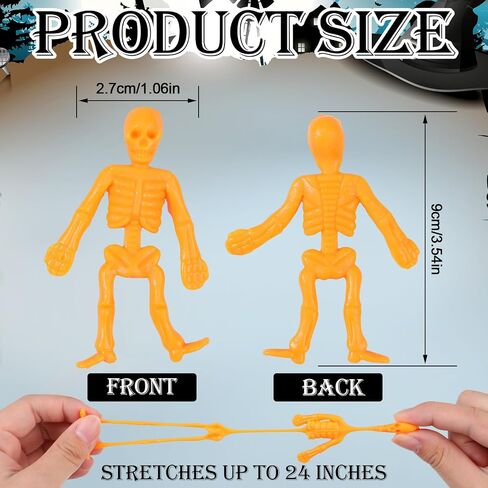 Libima 200 PCS Halloween Stepressy Skedon Toys متنوع جماجم لزجة لزجة ألعاب تخفيف الإجهاد في هالوين غودي. in Saudi Arabia