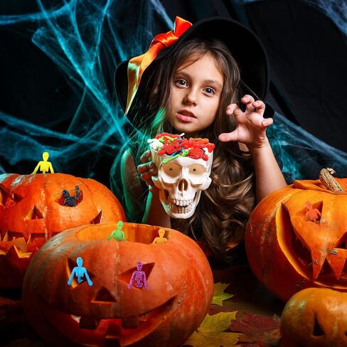 Libima 200 PCS Halloween Stepressy Skedon Toys متنوع جماجم لزجة لزجة ألعاب تخفيف الإجهاد في هالوين غودي. in Saudi Arabia