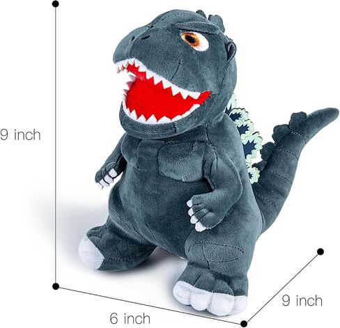 Godzila Plush 9 Inch- kaiju مستوحى من الحيوانات الوحشية التي تشبه الديناصورات الشبيهة بالديناصورات للجماهير in Kuwait