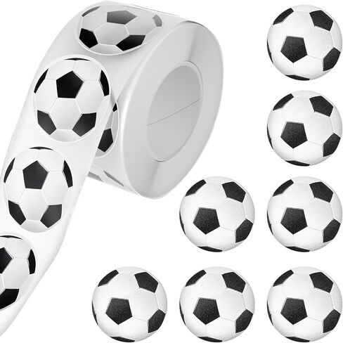 500 قطعة ملصقات كرة قدم ، ملصقات كرة رياضية لذيذة لفة فينيل كرة القدم عشاق لزجة مكافأة رياضة الكرة ديكور داء in Kuwait