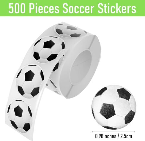 500 قطعة ملصقات كرة قدم ، ملصقات كرة رياضية لذيذة لفة فينيل كرة القدم عشاق لزجة مكافأة رياضة الكرة ديكور داء in Kuwait