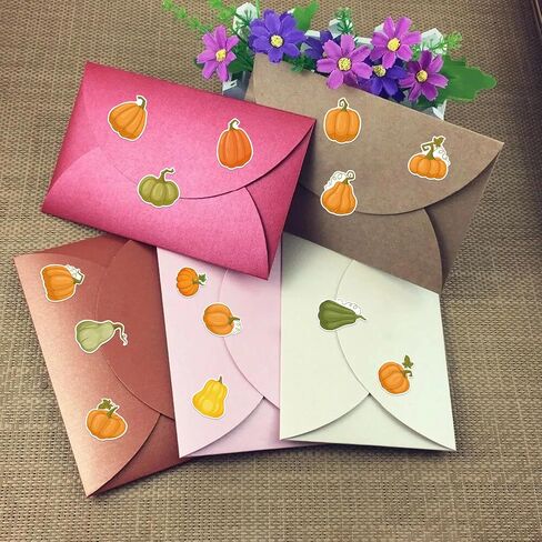 400 PCS عيد الشكر ملصقات القرع للأطفال ، ملصقات متنوعة من الخريف الخريف لخريف اليقطين لأظرف DIY الحرف اليدوية الشكر. in Saudi Arabia