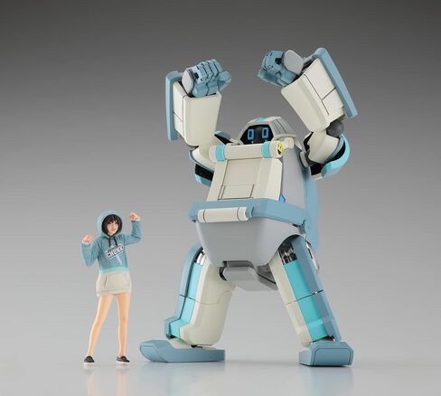 Hasegawa 64793 Creator Works Series Mechatro Chunk No.02 Grish Mint + Support Girl 1/35 Scale Color-Coded Plastic Model in Saudi Arabia