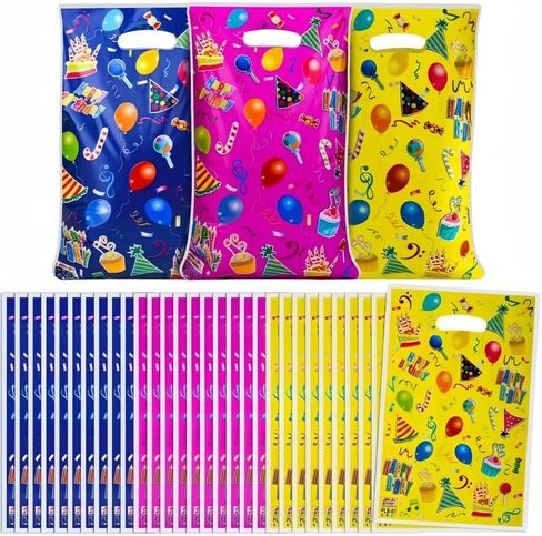 BFXBNX 30-piece set of 6.3-inch × 10-inch party gift bags, birthday bags for kids. in Saudi Arabia