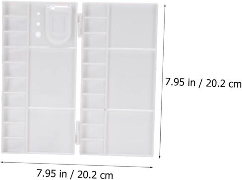 DOITOOL 3pcs Folding Plastic Watercolor Pigment Box Mixing Palette Lightweight Art Paint Mixing Trays for Watercolor Oil and Pigments in Saudi Arabia