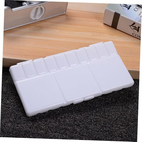 DOITOOL 3pcs Folding Plastic Watercolor Pigment Box Mixing Palette Lightweight Art Paint Mixing Trays for Watercolor Oil and Pigments in Saudi Arabia