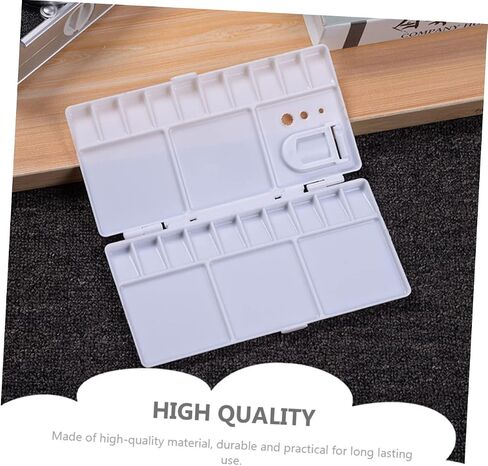 DOITOOL 3pcs Folding Plastic Watercolor Pigment Box Mixing Palette Lightweight Art Paint Mixing Trays for Watercolor Oil and Pigments in Saudi Arabia