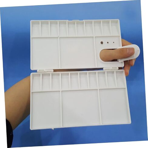 DOITOOL 3pcs Folding Plastic Watercolor Pigment Box Mixing Palette Lightweight Art Paint Mixing Trays for Watercolor Oil and Pigments in Saudi Arabia
