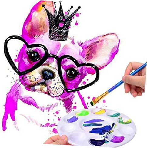 DOITOOL 24pcs Watercolor Pigment Plate Art Student Supplies Paint Tray Liners Smooth Surface Gouache Tray Oil Painting Palette in Saudi Arabia