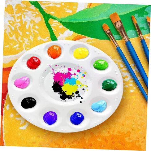 DOITOOL 24pcs Watercolor Pigment Plate Art Student Supplies Paint Tray Liners Smooth Surface Gouache Tray Oil Painting Palette in Saudi Arabia