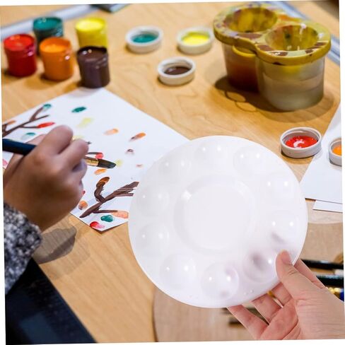 DOITOOL 24pcs Watercolor Pigment Plate Art Student Supplies Paint Tray Liners Smooth Surface Gouache Tray Oil Painting Palette in Saudi Arabia