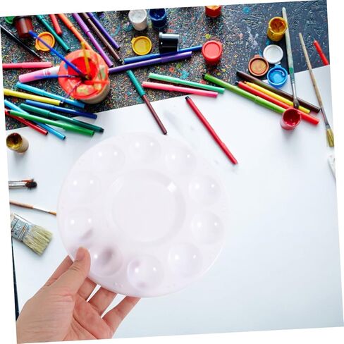 DOITOOL 24pcs Watercolor Pigment Plate Art Student Supplies Paint Tray Liners Smooth Surface Gouache Tray Oil Painting Palette in Saudi Arabia