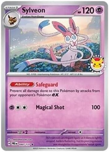 Pokemon TCG: 2025 Pokemon Day Stamped Card - Sylveon (040/131) in Saudi Arabia