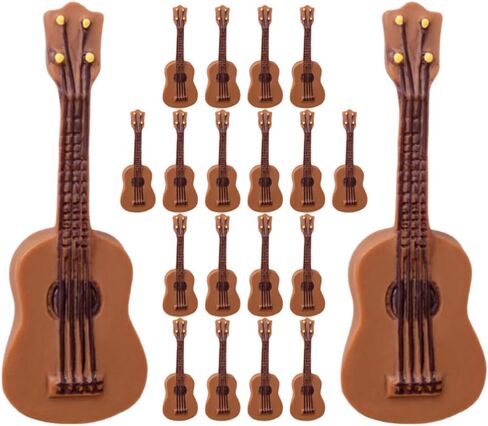 25Pcs Miniature Guitar Models - Resin Small House Musical Instruments for Party, Collectibles, Gifts - 1.37 * 0.51 * 0.19Inch in Saudi Arabia