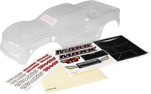 Traxxas 8914 Body ، Maxx Heavy Duty (Clear ، untrimmed ، REQ Painting)/أقنعة وشارات in Saudi Arabia