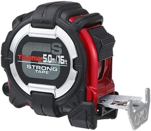 TAJIMA GS-Lock Tape Measure - 16ft x 1in Tape Measure with Compatible Clip & Horned Magnetic Hook - GS-MC16BW in Saudi Arabia