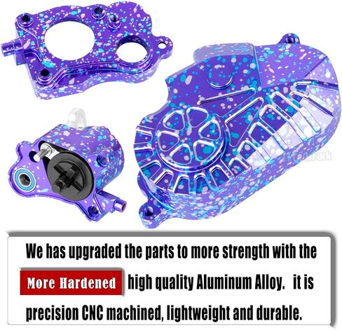 علبة تروس الألومنيوم كاملة حالة نقل مع ترقيات التروس ل 1/10 SCX10-AXI03004 CAPRA 1.9 UTB RC CRAWLER CAR ، (الأسود) in Saudi Arabia