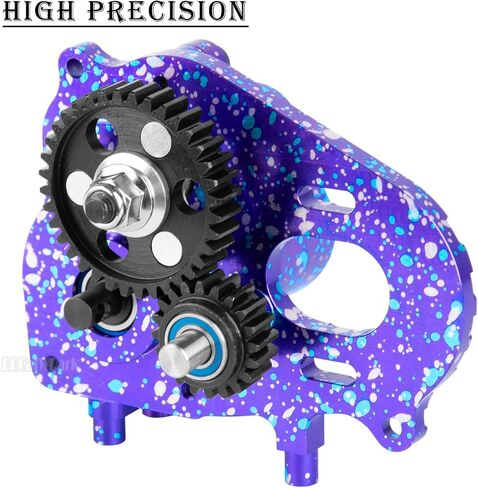 علبة تروس الألومنيوم كاملة حالة نقل مع ترقيات التروس ل 1/10 SCX10-AXI03004 CAPRA 1.9 UTB RC CRAWLER CAR ، (الأسود) in Saudi Arabia