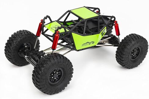 1/10 RC Car 310mm Wheelbase Rock Buggy Frame هيكل مع قفص لفة أنبوب النايلون لـ 1/10 RC Crawler Car SCX10 90046 TRX4 (مع عجلات ، أخضر) in Saudi Arabia