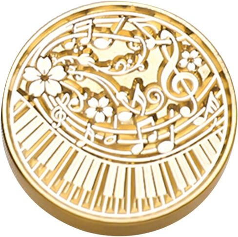 Thereisno Sealing Wax Stamp Head for Seal Envelope Invitation DIY Scrapbooking,Music Themed Wax Seal Stamp Head Replacement Sealing Wax Stamp Head in Kuwait