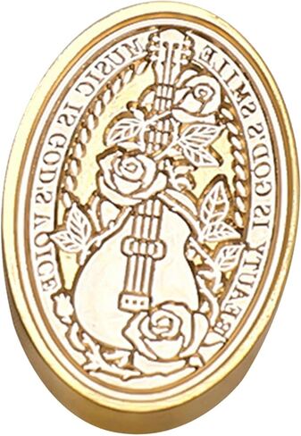 Thereisno Sealing Wax Stamp Head for Seal Envelope Invitation DIY Scrapbooking,Music Themed Wax Seal Stamp Head Replacement Sealing Wax Stamp Head in Kuwait