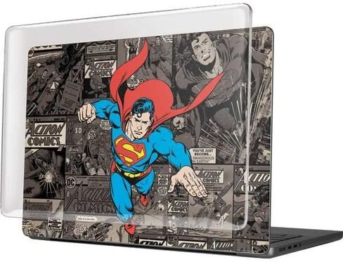 Skinit Case + Skin Compatible with MacBook Pro 14in (2021) - Officially Licensed Warner Bros Superman Mixed Media Design in Saudi Arabia