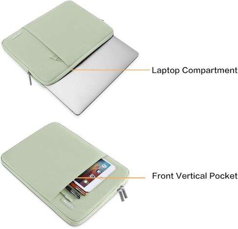 Mosiso متوافق مع MacBook Air 13 بوصة Case 2022-2018 A2337 M1 A2179 A1932 ، قشرة صلبة بلاستيكية وحقيبة الأكمام الرأسية مع غطاء الجيب وغطاء لوحة المفاتيح وحامي الشاشة وحقيبة التخزين ، Sage Green in Saudi Arabia