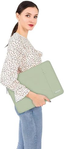 Mosiso متوافق مع MacBook Air 13 بوصة Case 2022-2018 A2337 M1 A2179 A1932 ، قشرة صلبة بلاستيكية وحقيبة الأكمام الرأسية مع غطاء الجيب وغطاء لوحة المفاتيح وحامي الشاشة وحقيبة التخزين ، Sage Green in Saudi Arabia