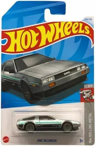 Hot Wheels DMC Delorean Treasure Hunt ، HW Rolling Metal 3/5 in Saudi Arabia