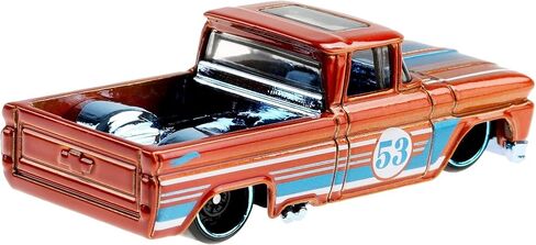 Hot Wheels Orange & Blue 53rd Anniversary Custom '62 Chevy Pickup Truck 3/5 DieCast 1:64th Scale in Saudi Arabia