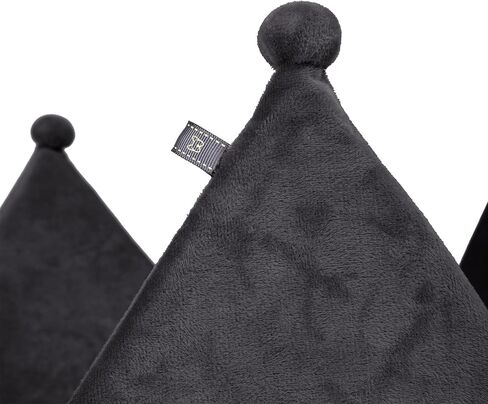 NANDOG Pet Gear Crown Cozy Round Dog and Cat Bed Collection Washable Indoor Pet Bed for Small Breeds -Soft Bed Fits in Crate or Kennel - Made of Ultra Soft Micro-Plush Material (Royal Ivory Prive 18") in Kuwait