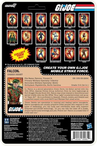 Super7 G.I. Joe Reaction+ Wave 04 (Movie Collection) - Lt. Falcon Action Figure in Kuwait