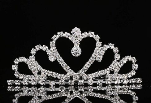 جميل شوب ميني القلب تايارا تاج لحفل الزفاف حفلة عيد ميلاد Pegeant Prinecess Party in Kuwait