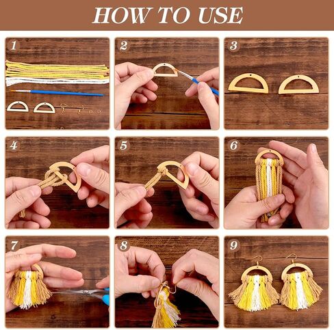 Ph Pandahall 200pcs غير مكتملة من الفراغات الخشبية السحر 4 نمط DIY أقراط قوس قزح المعلقات نتائج قرط الخشب لمجوهرات قلادة مجوهر in Saudi Arabia
