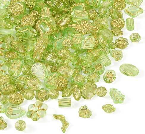 90pcs بني بني متنوع حبات أكريليك عشوائي زهرة القلب ورقة الفضاعة الفضفاض in Saudi Arabia