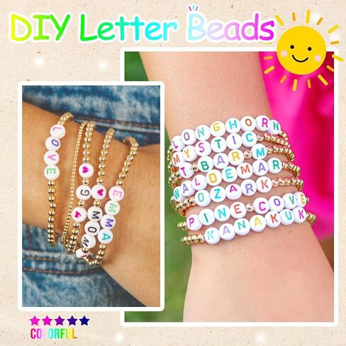 360Pcs 4X7mm Acrylic Letter Beads for Jewelry Making - White Round Vowel Letter E Beads for Bracelets, Necklaces, DIY Crafts in Saudi Arabia