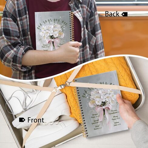 huester God Says You Are Christian Notebook Journal, Floral Bible Journal for Women, Prayer Notebooks for Note Taking, Inspirational Christian Gifts for Women Hardcover Spiral Notebook, 5.5x8.3 Inch 748-HL-Book in Saudi Arabia