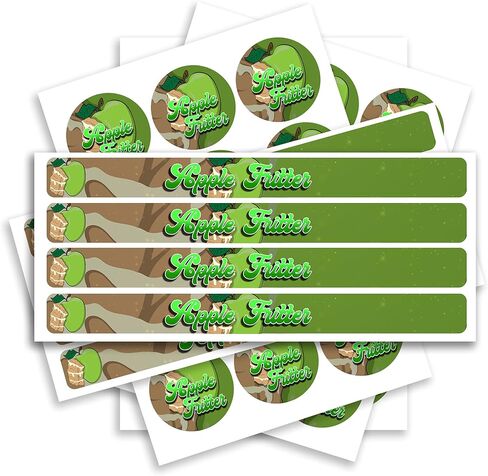 يمكن لصناديق الختم الذاتية 100 مل ملصقات - ملصقات ملصقات وملصقات جانبية - 3.5G Cali Press -in Tin Stickers فقط - Apple Fritter X20 in Kuwait
