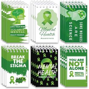 مفتحات التوعية بالصحة العقلية ، 24 ٪ من الشريط الأخضر العلوي منصات الملاحظات المصغرة ، هدايا الصحة العقلية للبالغين عناصر التوعية بالصحة العقلية in Kuwait