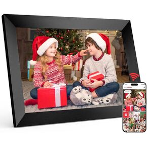 إطار صورة رقمي بخاصية WiFi مقاس 10.1 بوصة من Frameo، وإطار صور رقمي بشاشة تعمل باللمس بدقة 1280 × 800 HD IPS، ومساحة تخزين كبيرة بسعة 64 جيجابايت، وتدوير تلقائي، وإعداد سهل، ومشاركة اللحظات عبر تطبيق Frameo من أي مكان وفي أي وقت in Kuwait