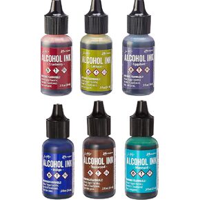 Tim Holtz - Ranger - Bundle of 6 Adirondack Alcohol Inks - Mariner and Farmers Market in Saudi Arabia