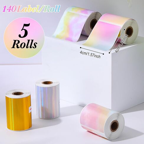 700 Pcs Round Texture Thermal Label 2 Inch Waterproof Gradient Circle Stickers Circle Direct Thermal Labels for Logo Design Thanks Card Small Business Wrapping in Saudi Arabia