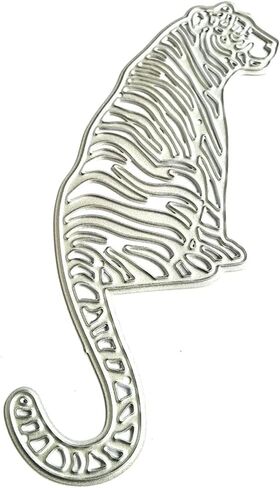 Tiger Die Cut for Card Making, Animal Metal Cutting Dies Congratulations Die Cuts Embossing Stencils Template for DIY Scrap-Booking Decor Wedding Birthday Blessing Card in Saudi Arabia